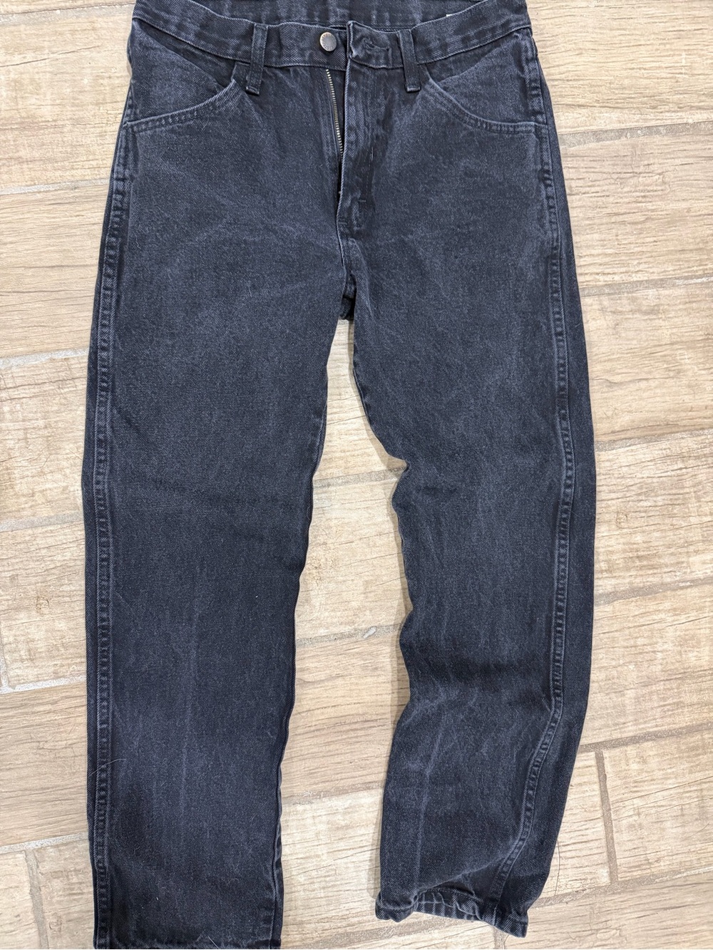 Rustler Women's Straight Leg Jeans — Washed Black